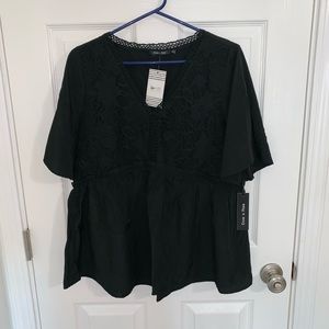 Detailed peplum top